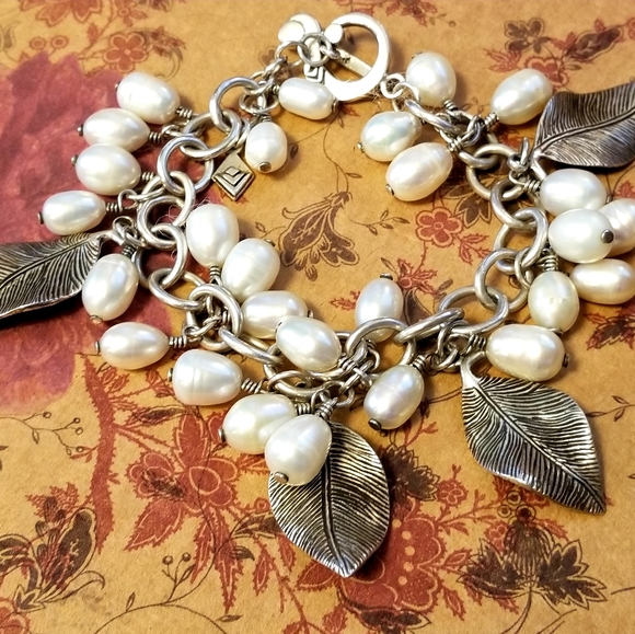 Silpada Sterling Silver & Pearl Cha Cha Bracelet - Picture 5 of 11